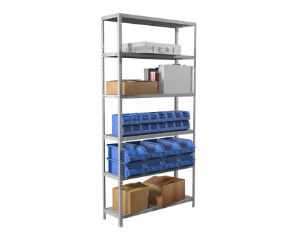 Металлический стеллаж MS Standart 220/100x30/6: прочность и функциональность в одном