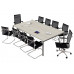 Стол для переговоров NT 240х144: Вяз натуральный/антрацит - элегантность и функциональность